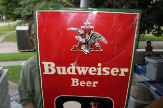 Large Vintage 1948 Budweiser Beer Bar Tavern Gas Oil 54 