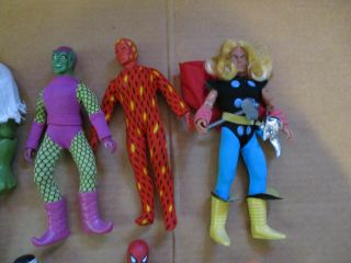 Mego Marvel superhero action figures,  vintage 1970s: Spider - man,  Hulk,  many more 3