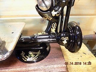 Antique Hand Crank Willcox Gibbs sewing machine.  RESTORED 1878 3