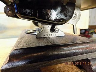 Antique Hand Crank Willcox Gibbs sewing machine.  RESTORED 1878 9