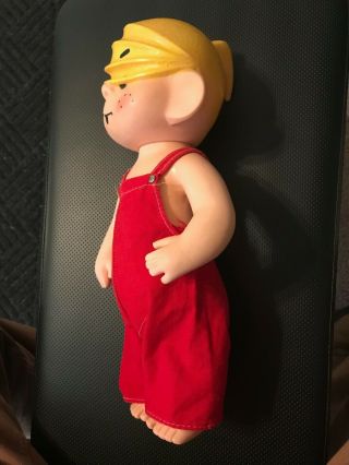 1958 DENNIS THE MENACE VINTAGE TOY DOLL IN RED OVERALLS 3