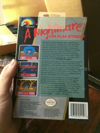 Vintage A Nightmare on Elm Street NES Nintendo Factory Video Game 2