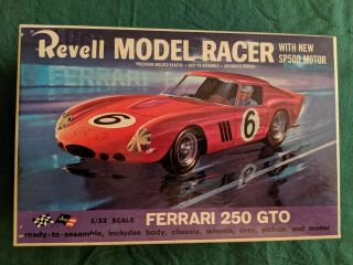 Vintage 1963 Revell Ferrari 250 Gto 1/32 Scale Model Slot Car Racer Kit -