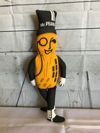 1960’s Vintage Planters Peanuts Mr.  Peanut Plush Doll 21”