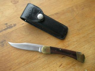 1967 - 1972 Vintage / Collectible Inverted Buck U.  S.  A.  Knife / Case