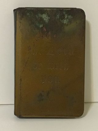 Wwii Brass Cover Testament Bible - May The Lord Be With You