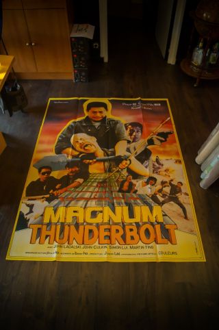 Magnum Thunderbolt 4x6 Ft Vintage French Grande Movie Poster 1985