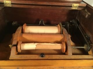 Antique 1800s FANCY Mechanical Celestina Organette Musical Instrument Music Box 8