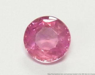 Rare Gia 0.  76ct Natural No Heat Padparadscha Sapphire Unset Loose Gem W Report