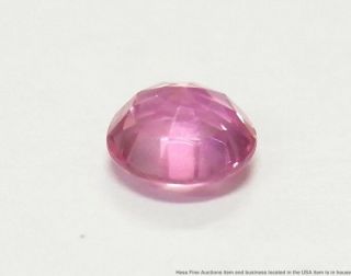 Rare GIA 0.  76ct Natural No Heat Padparadscha Sapphire Unset Loose Gem w Report 3