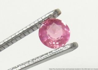 Rare GIA 0.  76ct Natural No Heat Padparadscha Sapphire Unset Loose Gem w Report 7