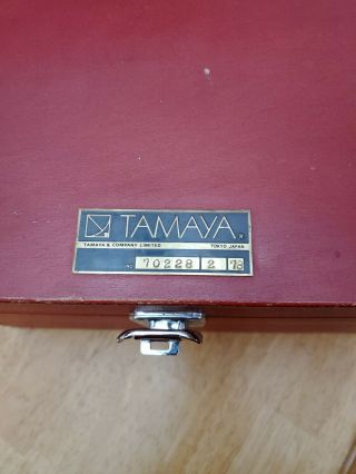 Tamaya Micrometer Marine Sextant w/ case Telescopes 3X from Japan 1978 3