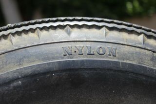 vintage austin healey wire wheel tire dunlop RS5 5.  90 - 15 vintage orig 4