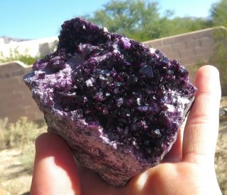 Rare Aaaaa Anatolia Turkey Purple Kammererite Crystal Mineral Specimen 6x5cm