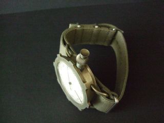 Vintage WW2 Military Bomber Timer Stopwatch Fly back Return Swiss Made 3