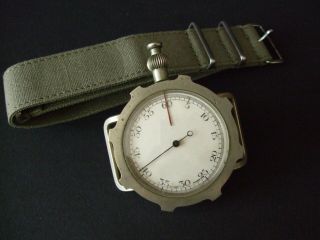 Vintage WW2 Military Bomber Timer Stopwatch Fly back Return Swiss Made 5