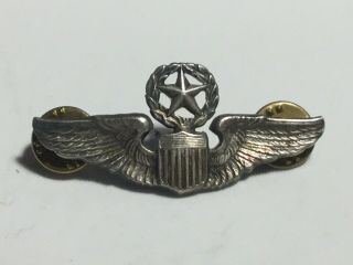 Ww2 And Korean War Us Army Air Force Sterling 2 Inch Comand Pilot Wings