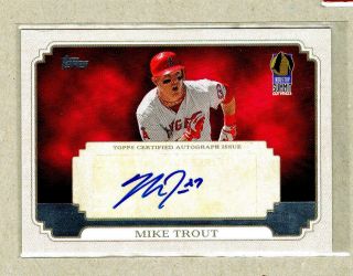 2013 Topps Mike Trout Las Vegas Summit Auto 5/10 Incredibly Rare Auto