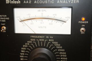 Mcintosh Aa2 Audio Analyzer - Real Time 1/3 Octave Analyzer - Rare - Collectors
