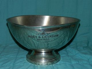 Vintage Moet & Chandon Silver Champagne Ice Bucket Large Pewter Rare