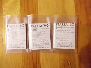 Panini WC ITALIA 90 FULL SET STICKERS (1 - 448) WITH ORIGINAI BLACK BACKSIDES RARE 11