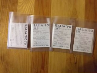 Panini WC ITALIA 90 FULL SET STICKERS (1 - 448) WITH ORIGINAI BLACK BACKSIDES RARE 5
