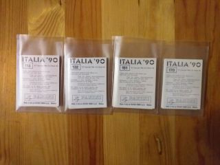 Panini WC ITALIA 90 FULL SET STICKERS (1 - 448) WITH ORIGINAI BLACK BACKSIDES RARE 7