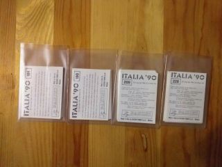 Panini WC ITALIA 90 FULL SET STICKERS (1 - 448) WITH ORIGINAI BLACK BACKSIDES RARE 9