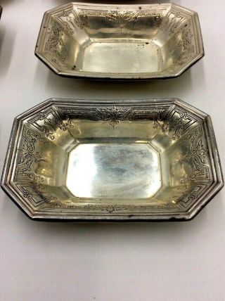 Antique Gorham Colfax pattern Sterling Silver Nut Dishes Set Of Eight 2