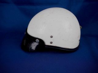 Vintage Buco Half Turtle Shell Motorcycle Helmet W Visor