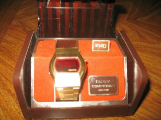 Vintage Bulova Computron Quartz LED Watch Box Cells 5