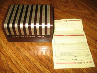 Vintage Bulova Computron Quartz LED Watch Box Cells 7