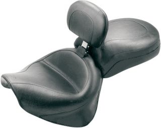 Mustang 79191 Wide Touring Two - Piece Seat With Driver Backrest Vintage