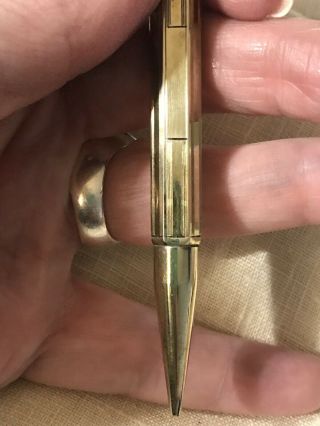 Antique Mabie Todd & Co 14k Gold Mechanical Pencil 4