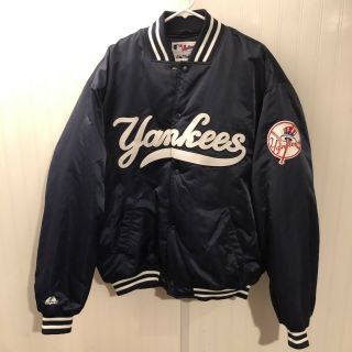 Vintage 90s Majestic York Yankees Insulated Satin Jacket 2xl Starter