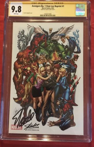 Avengers 1 RARE CAMPBELL VARIANT SDCC Ed.  & Signed by STAN LEE CGC SS 9.  8 HOT 2