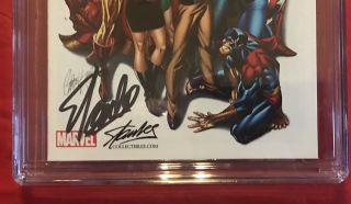 Avengers 1 RARE CAMPBELL VARIANT SDCC Ed.  & Signed by STAN LEE CGC SS 9.  8 HOT 3