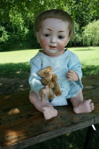 Antique Bisque German Gebruder Heubach ? Kestner? Character Baby Doll 211