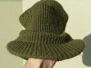 Ww2 Us Army Military Wool Knit Jeep Cap Hat