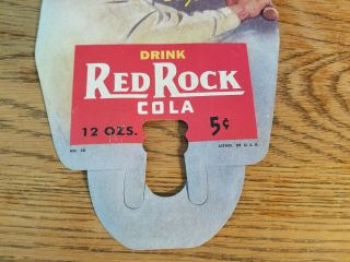 Vintage Rare 1930s Babe Ruth Red Rock Cola Bottle Display Sign Baseball Old Soda 3