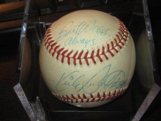 Kirby Puckett Autographed Official Mlb Baseball Psa Minnesota Twins Vintage
