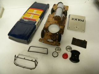Vintage 1963 Ford Police Car Battery Operated