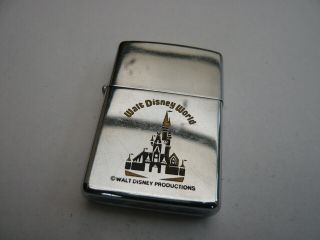 Very Rare Vintage Zippo Usa Lighter Enamel Walt Disney World 1979