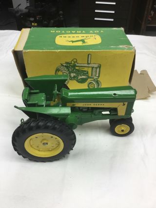 Vintage Ertl Eska John Deere Toy 630 - 730 Tractor And Box
