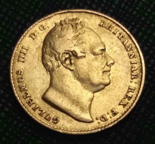 1833 GREAT BRITAIN SHIELD BACK SOVEREIGN KING WILLIAM IV VERY RARE GOLD COIN 4