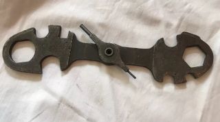 U.  S.  Army: Wwii Military Combination Wrench Browning.  30 Cal C68334 Multi Tool
