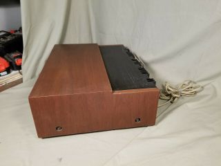 Vintage Fisher 401 Solid - State Stereo Receiver & Wood Cabinet & 5