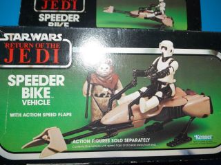 Vtg 1977 1983 Kenner Star Wars Return Of The Jedi Rotj Speeder Bike Vehicle Toys