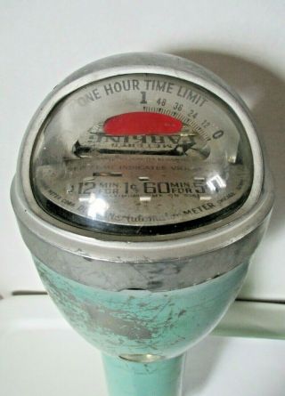 Old Vintage Duncan Automaton Dome Penny Parking Meter for Restoration Repair 2