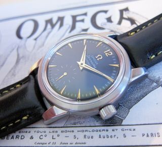 Vintage Omega Seamaster Automatic Mens Watch Swiss Made 1960s Black Dial,